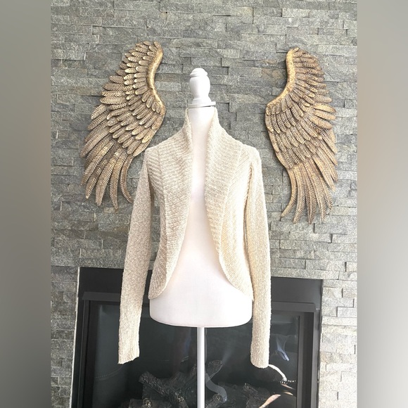 White House Black Market Textured Cardigan Shrug - Picture 1 of 8